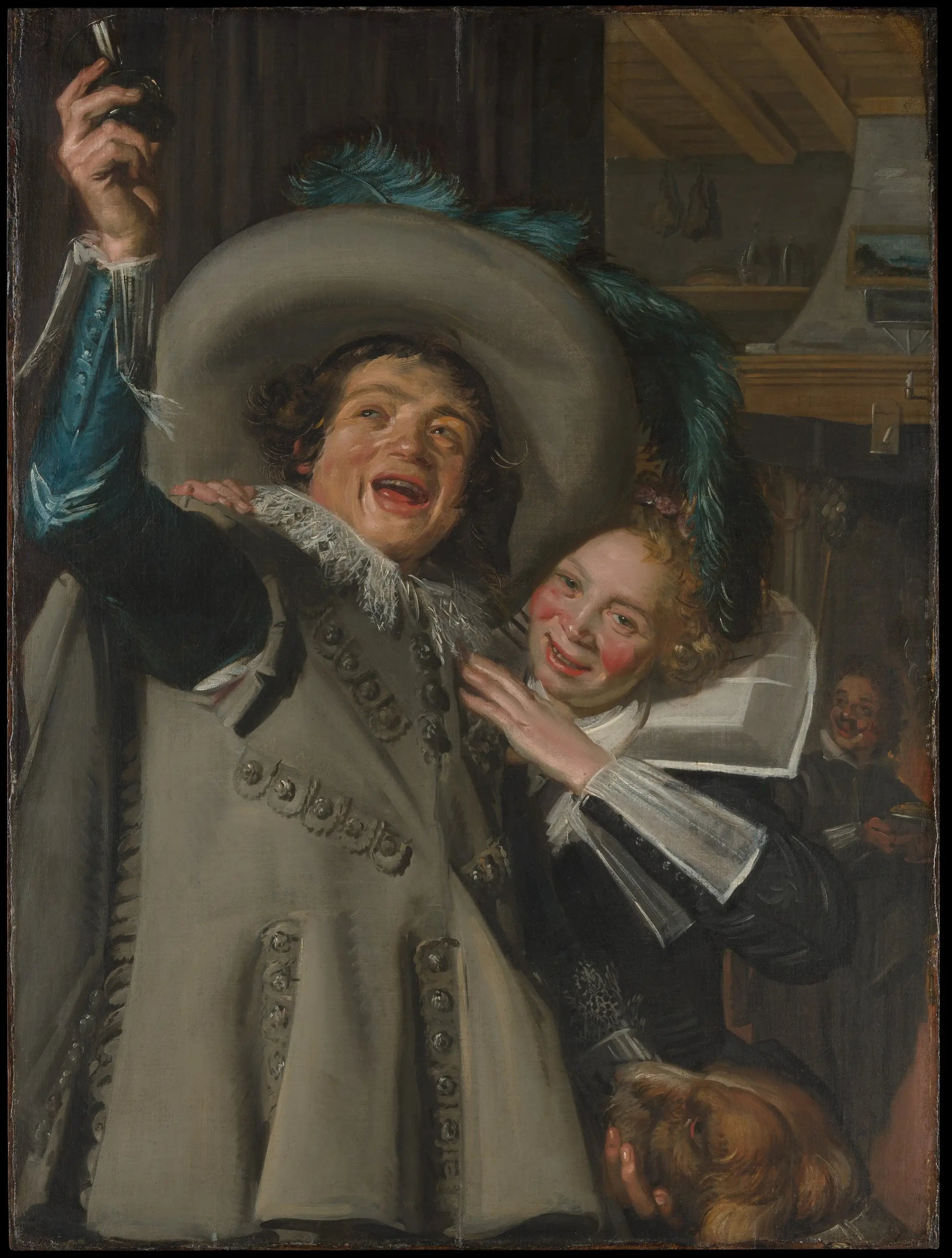 Le Jeune Ramp et sa Belle - Frans Hals image 1 reproduction artisanale de tableau