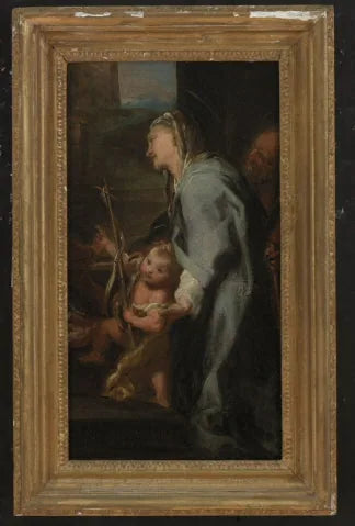Den unge Johannes Døberen med Elisabeth og Zakarias - Federico Barroci