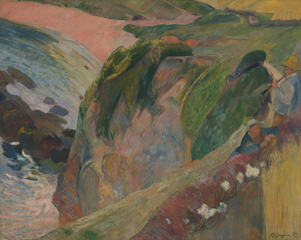 Fløjtespilleren på klippen - Paul Gauguin