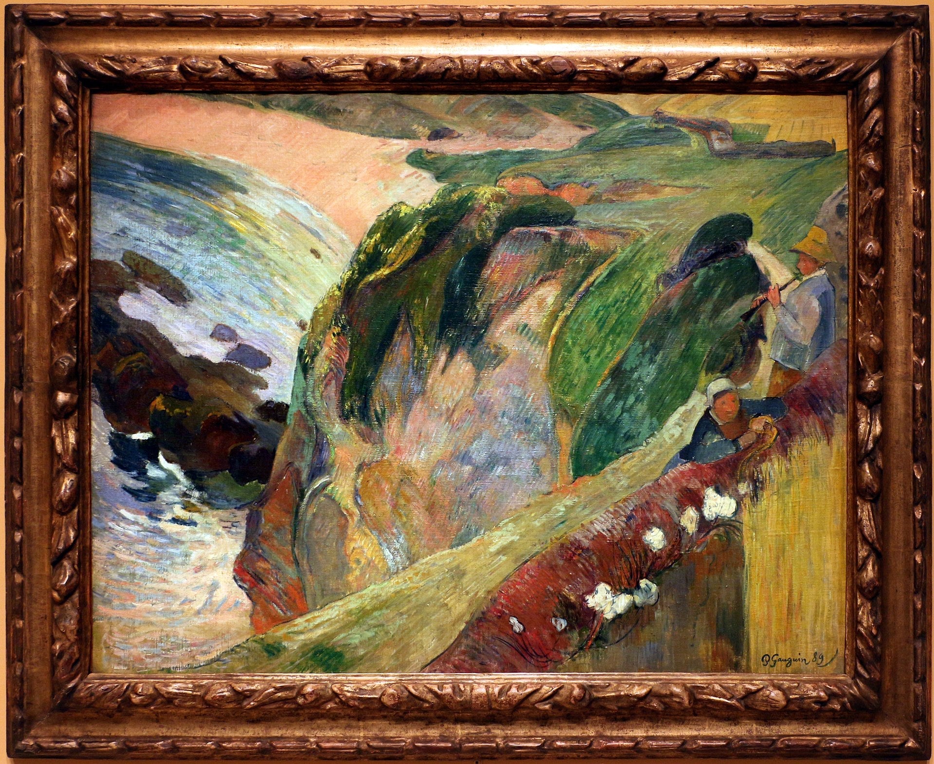 Fløjtespilleren på klippen - Paul Gauguin