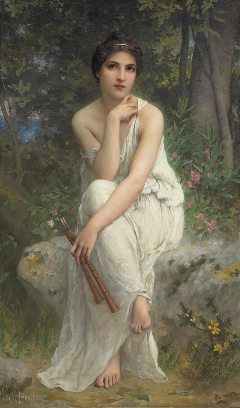 Fløjtespilleren - Charles Amable Lenoir