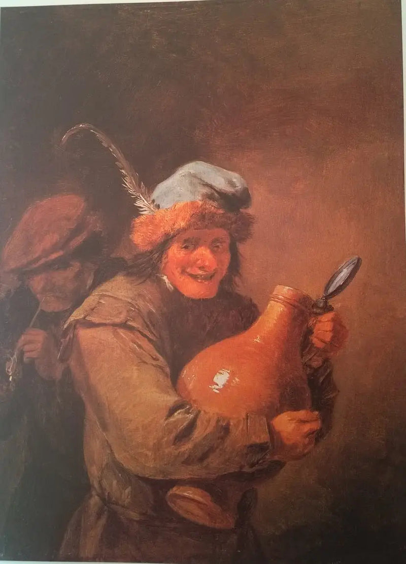 Den glade drikker med en stor krukke - David Teniers le Jeune