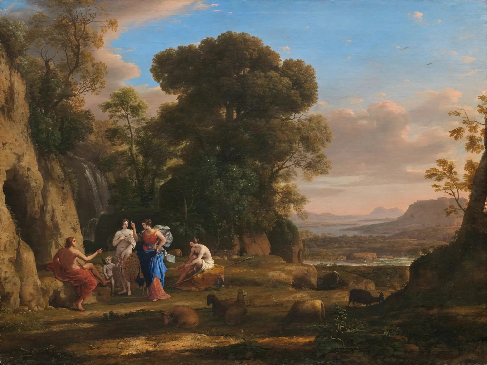 Le Jugement de Pâris - Claude Lorrain image 1 reproduction de peinture à l’huile