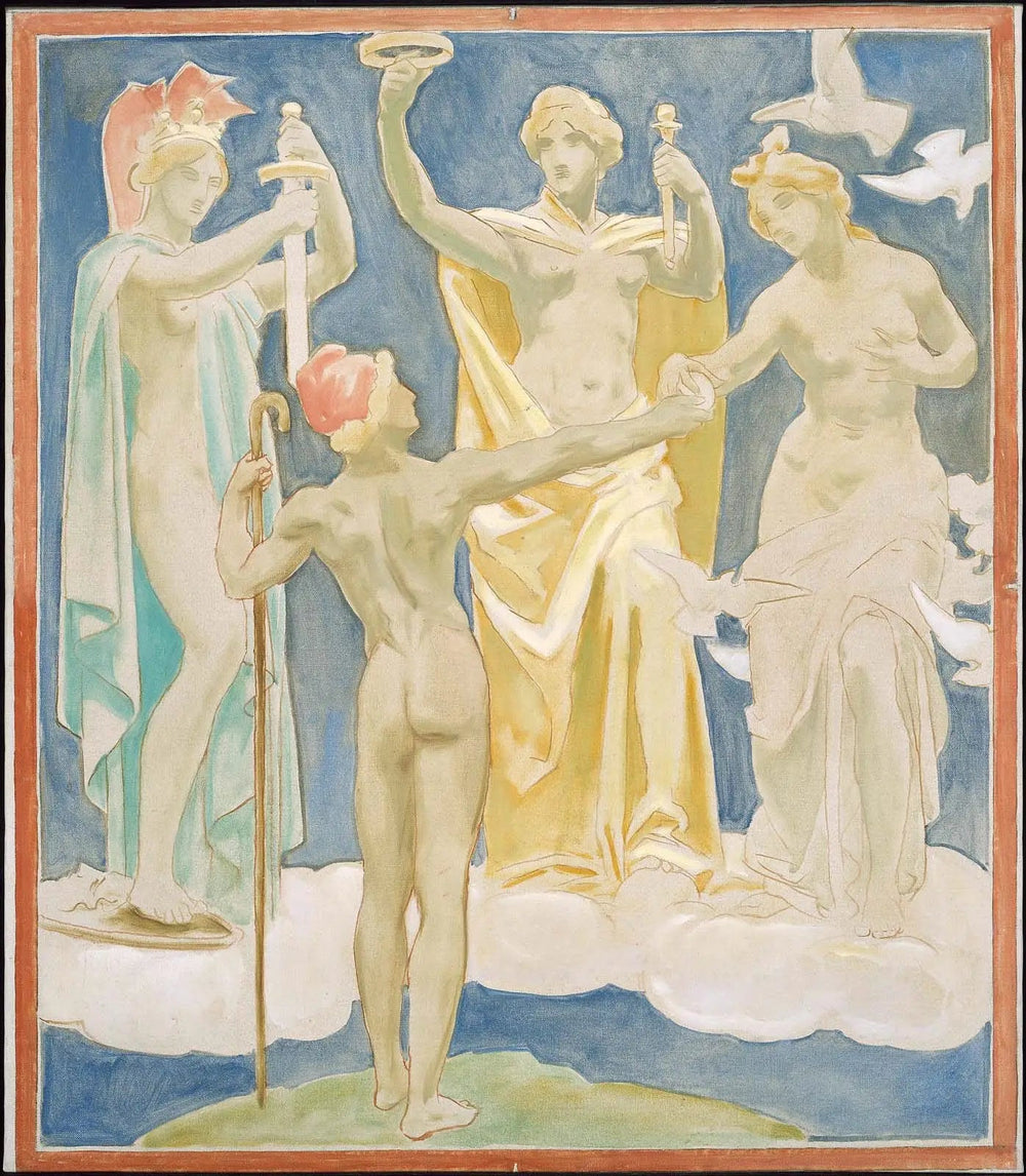 Reproduction du tableau « Le Jugement de Paris - John Singer Sargent » par Alpha Reproduction en peinture à l’huile