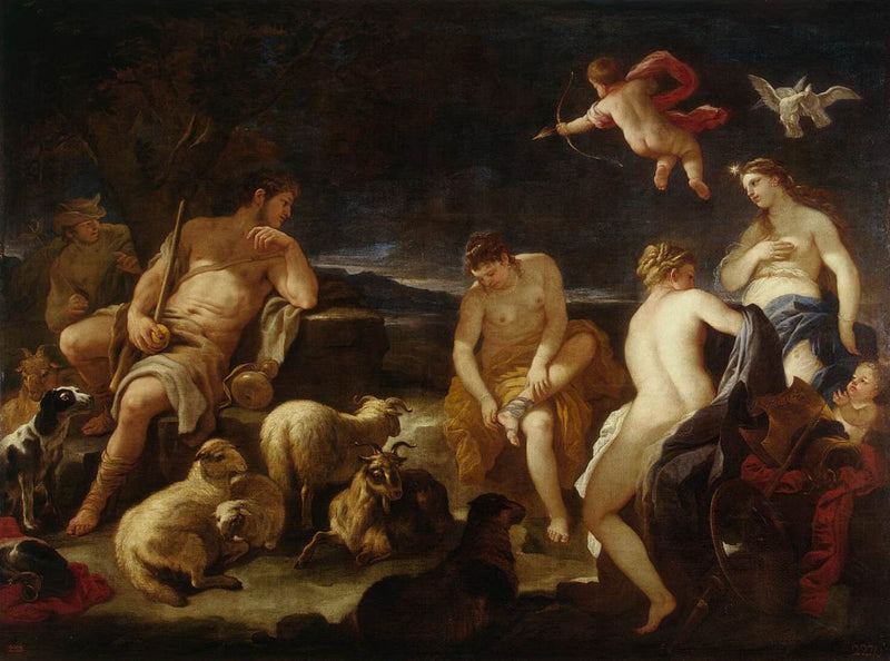 Paris Bedømmelse - Luca Giordano