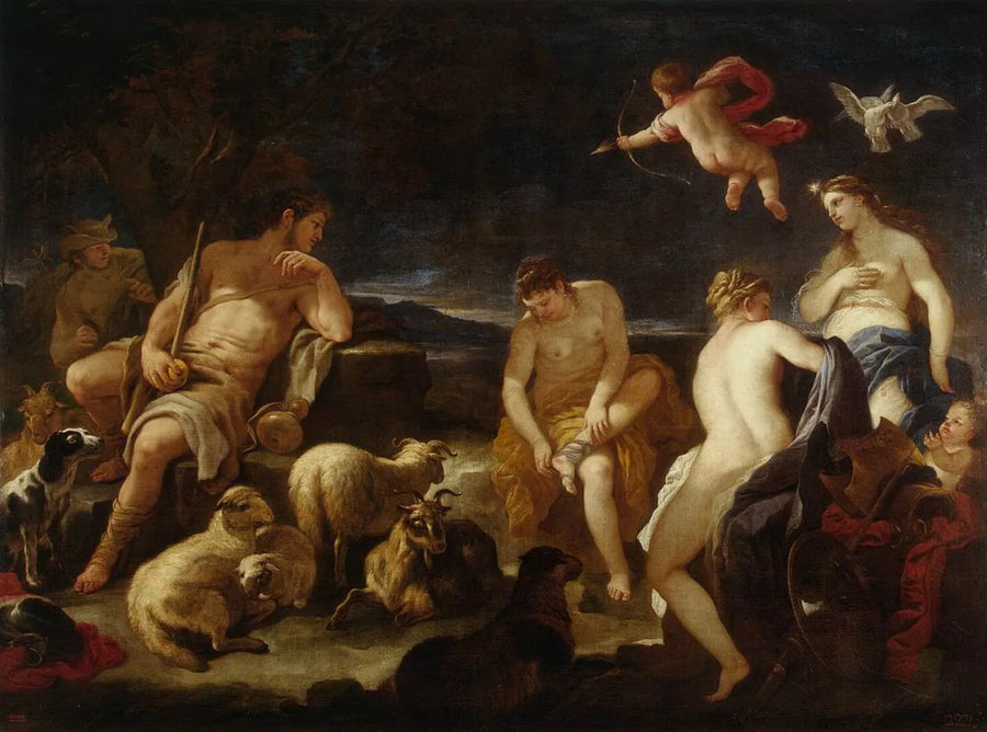 Paris Bedømmelse - Luca Giordano