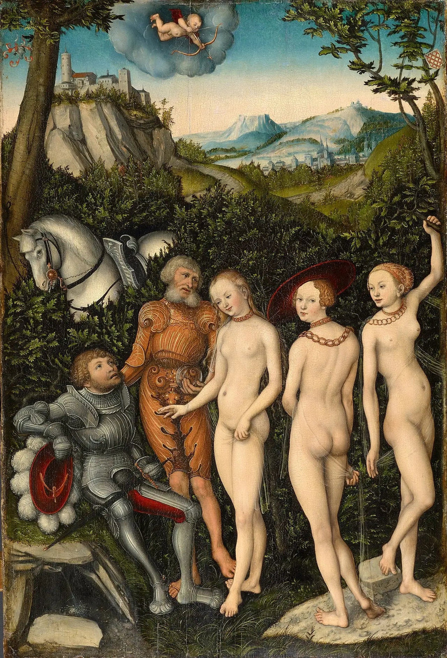 Judgementet af Paris - Lucas Cranach den Ældre