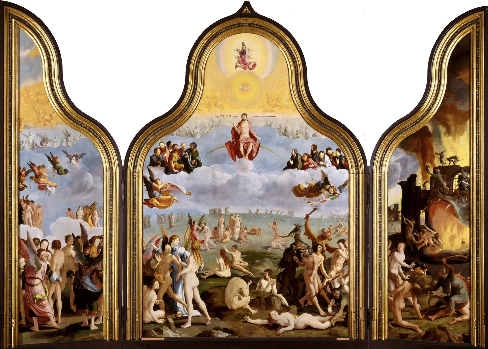 Le Jugement dernier - Lucas van Leyden image 1 tableau peint à l’huile sur toile