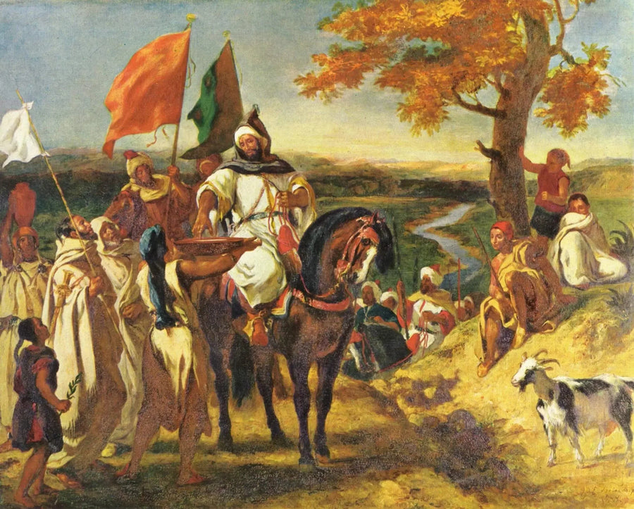Kaïd, marokkansk leder - Eugène Delacroix