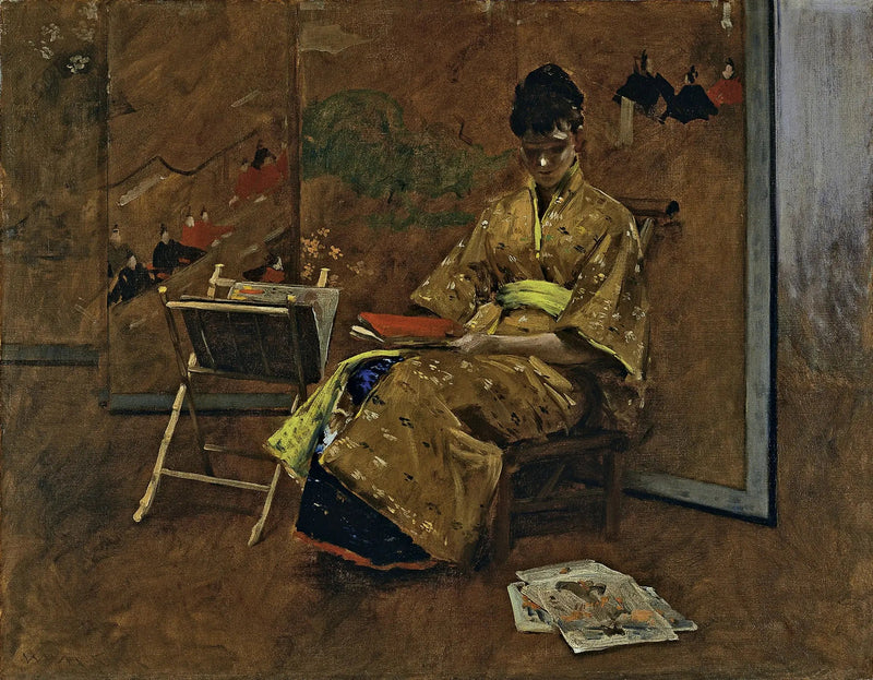 Kimonoen - William Merritt Chase