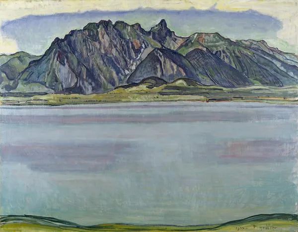 Thuner See og Stockhorn-bjergene - Ferdinand Hodler