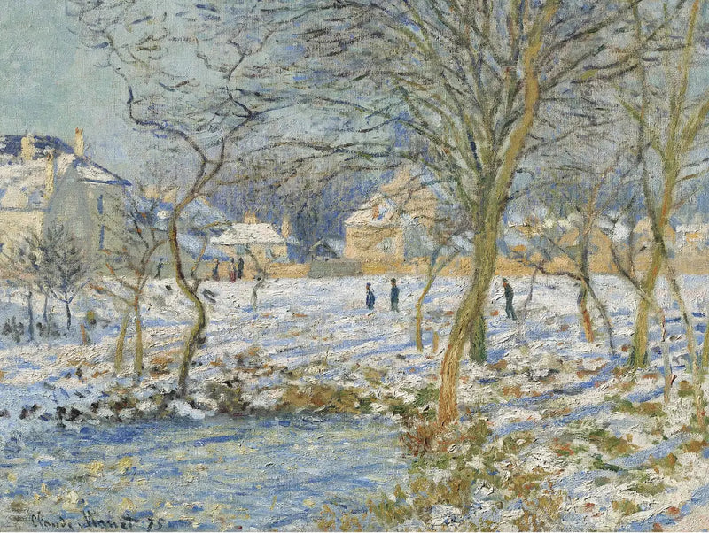 Søen, sneens effekt - Claude Monet