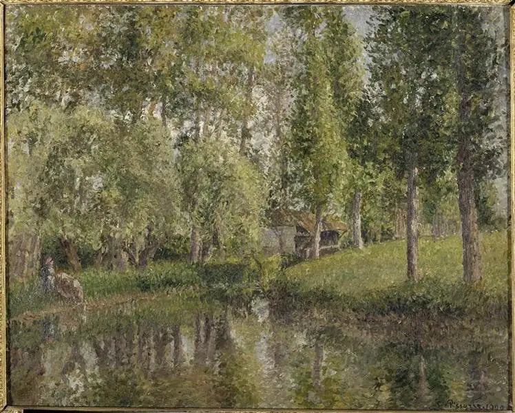 Bazincourt Vaskeriet - Camille Pissarro
