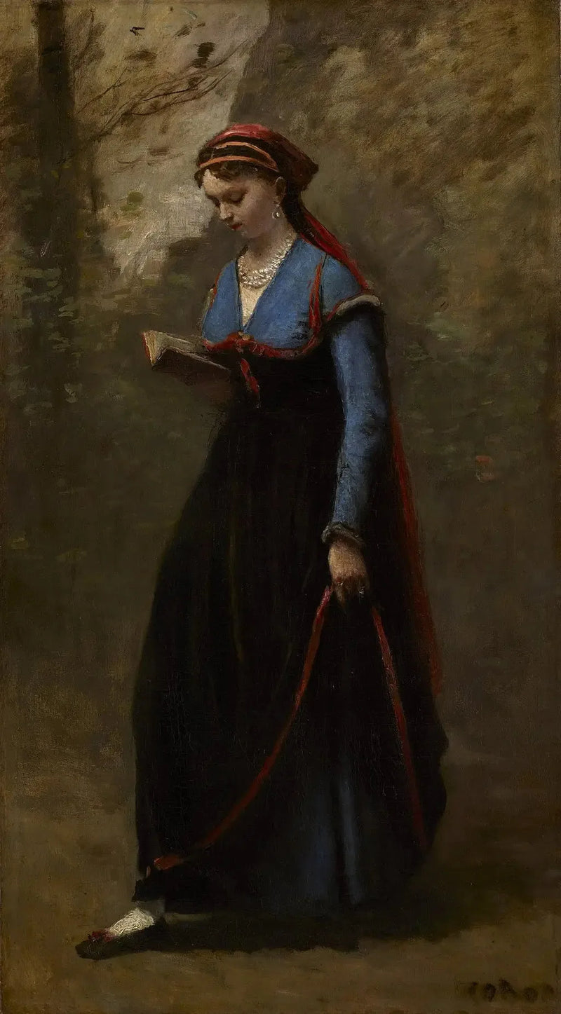 Læseren - Jean-Baptiste Camille Corot
