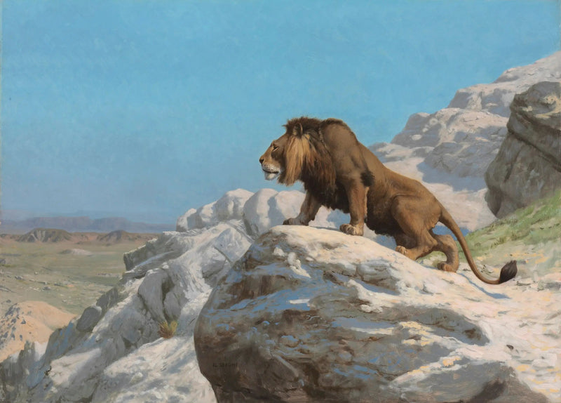 Løven på vagt - Jean-Léon Gérôme