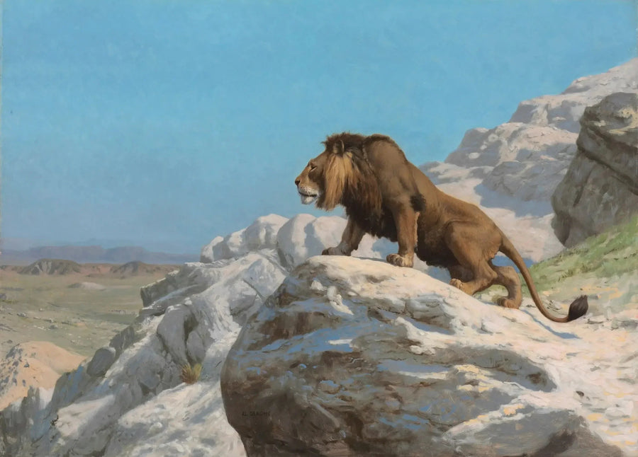 Løven på vagt - Jean-Léon Gérôme