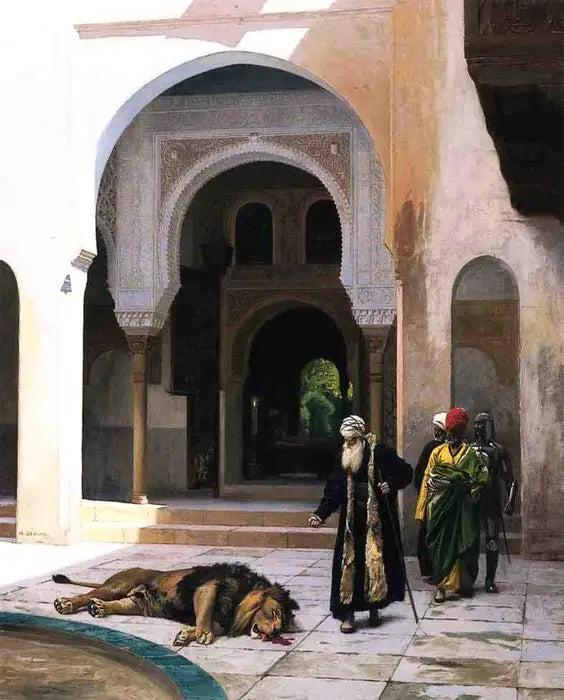 Den forbandede løve - Jean-Léon Gérôme