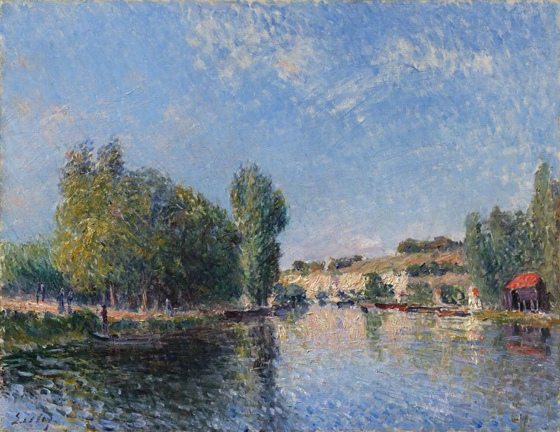 Le Loing i Moret - Alfred Sisley