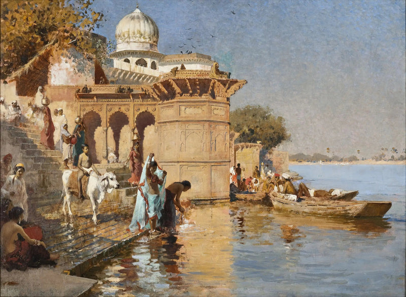 Langs Ghats, Mathura - Edwin Lord Weeks