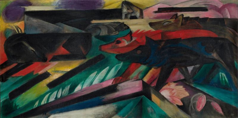 Ulvene (Balkan Krig) - Franz Marc