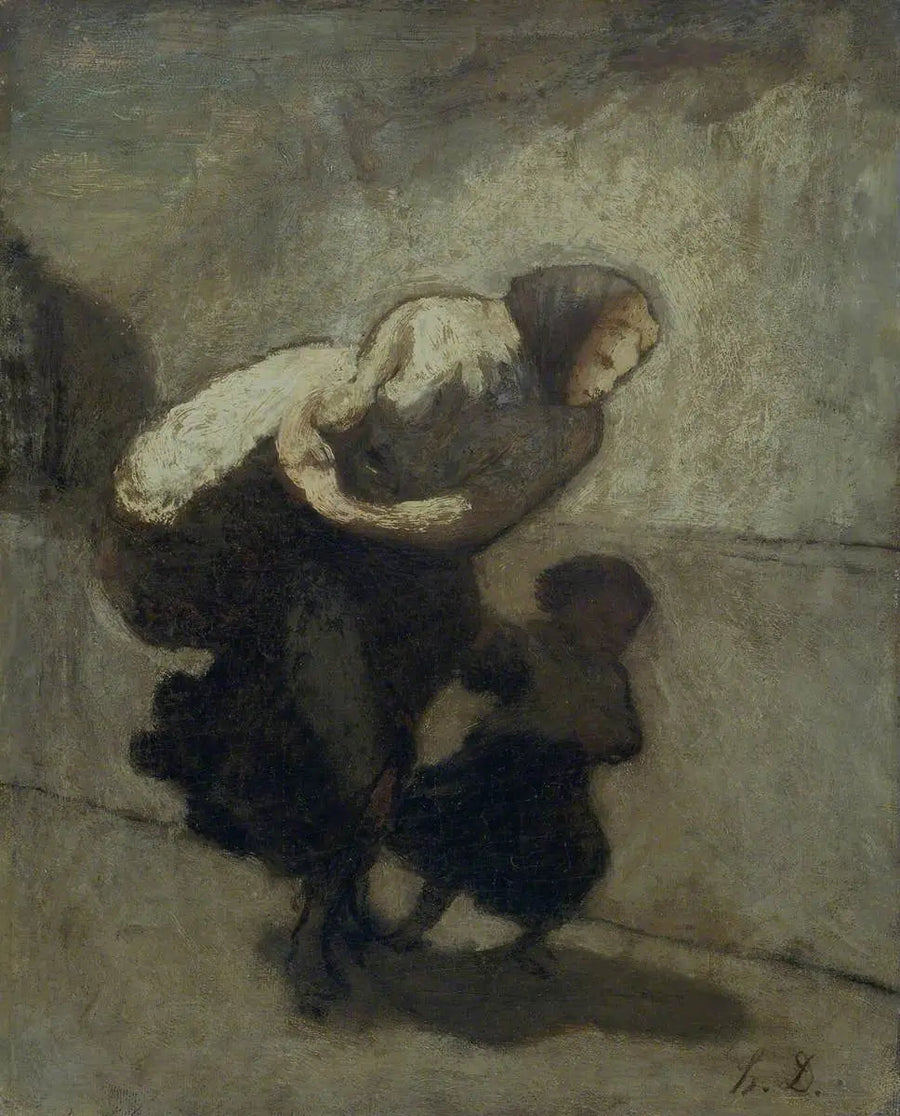 Den tunge byrde - Honoré Daumier