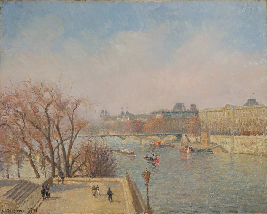 Louvre: Morgen, Sol - Camille Pissarro