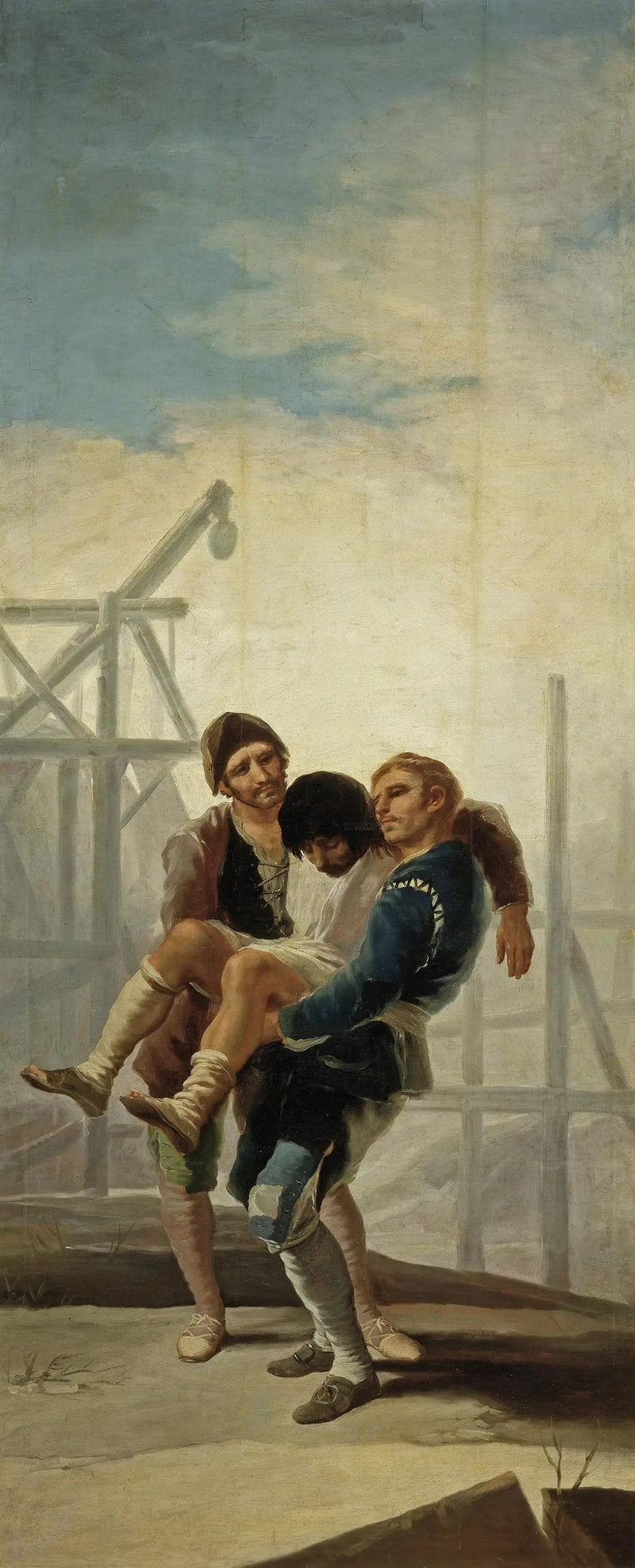 Den sårede murer - Francisco de Goya