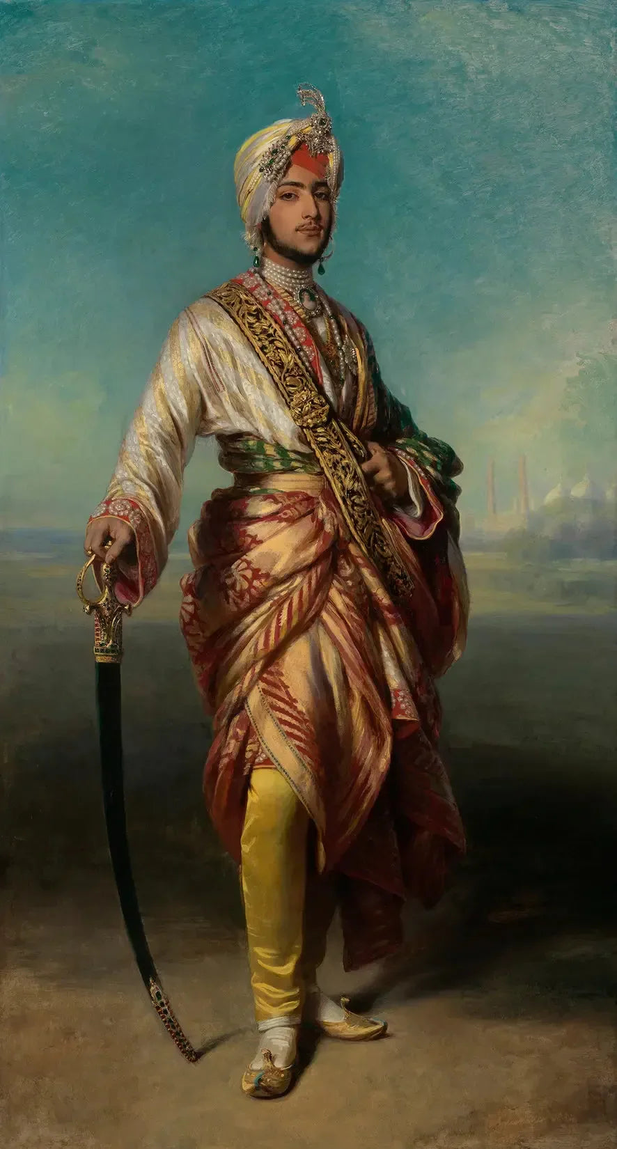 Le Maharaja Duleep Singh (1838-1893) - Franz Xaver Winterhalter image 1 reproduction de peinture à l’huile
