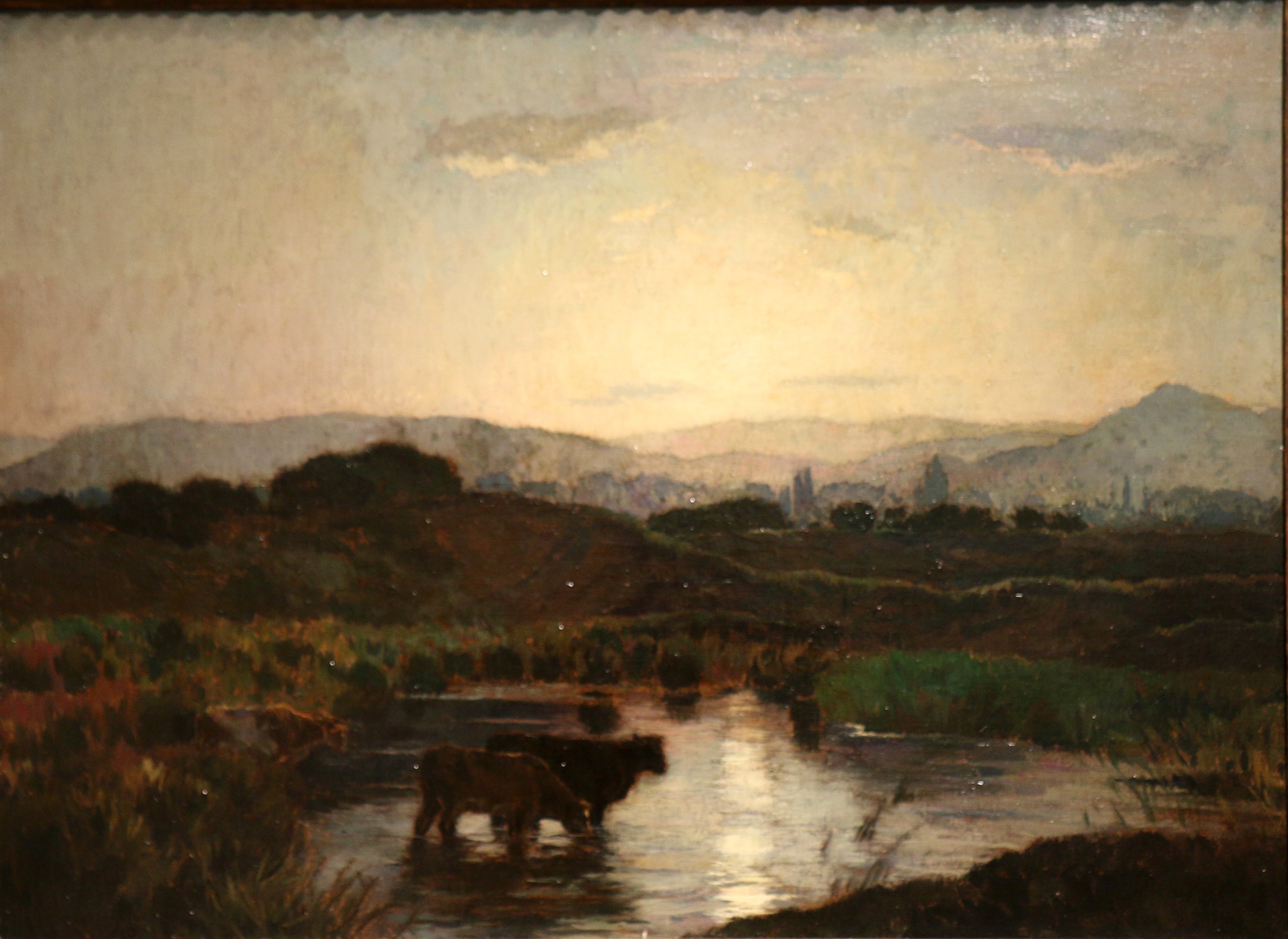 Le Marais des Lecques - René Ménard image 1 copie de tableau peinte à la main