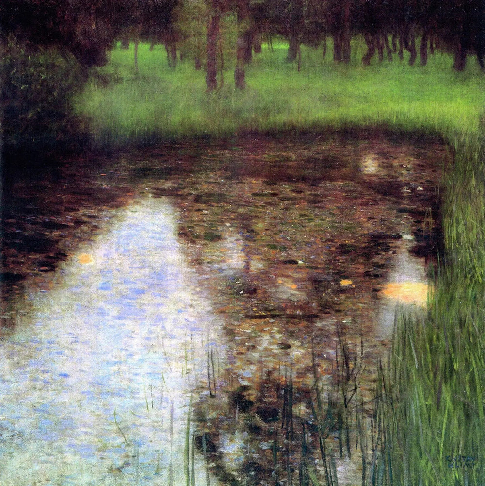 Reproduction du tableau « Le Marais - Gustav Klimt » par Alpha Reproduction en peinture à l’huile