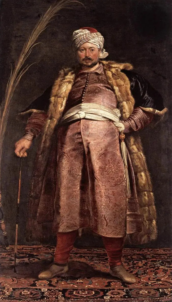 Le marchand Nicolas des Respaigne en pèlerin de Jérusalem - Peter Paul Rubens image 1 reproduction artisanale de tableau
