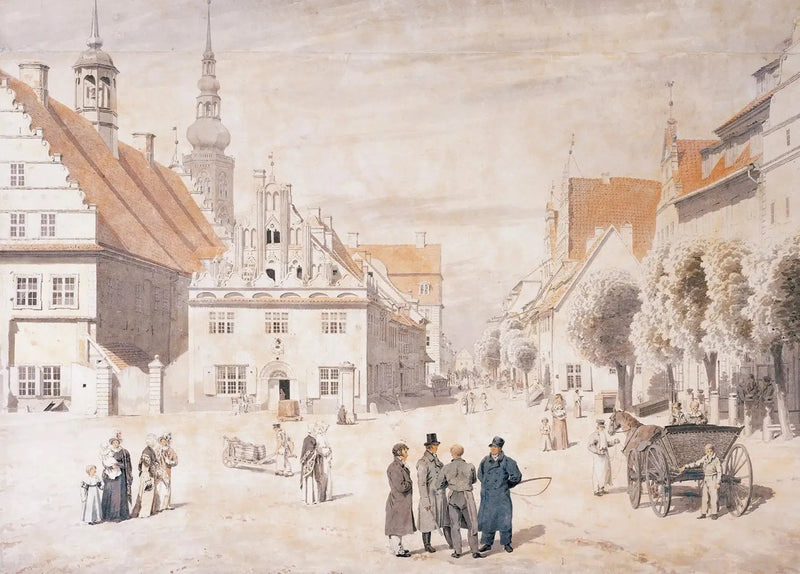 Greifswald Marked - Caspar David Friedrich