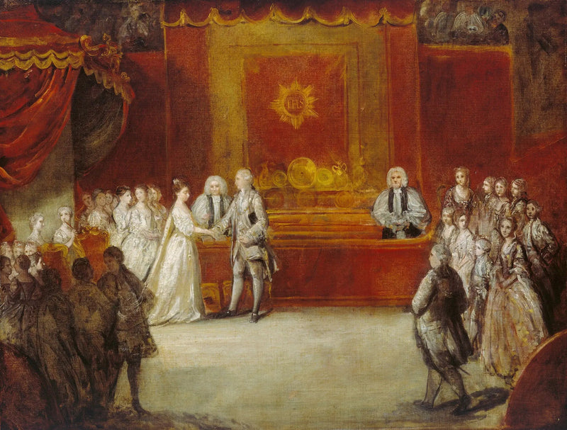 Georg III's bryllup - Joshua Reynolds