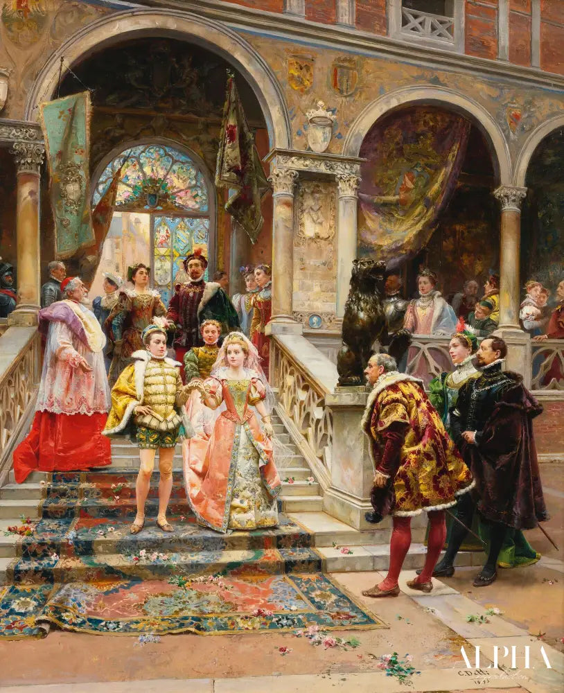 Le mariage du prince-Cesare-Auguste Detti Reproductions de tableaux à la peinture à l’huile