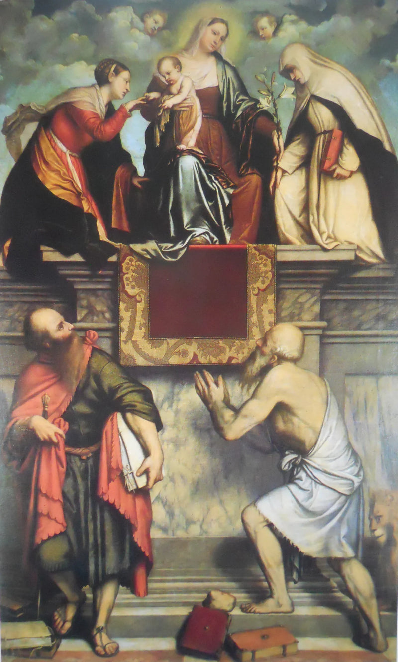 Den mystiske bryllup af Sankt Katharina - Alessandro Bonvicino