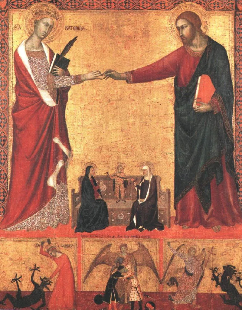 Den mystiske ægteskab af Sanne Catherine - Barna da Siena