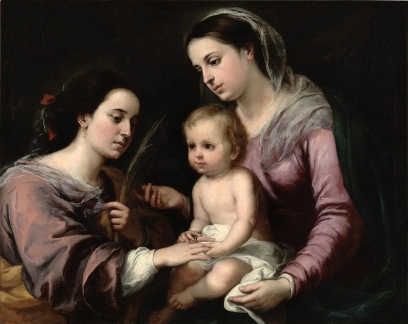 Den mystiske bryllup af Sankt Katharina - Bartolomé Esteban Murillo