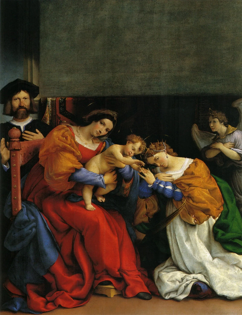 Den mystiske bryllup af Sankt Katharina - Lorenzo Lotto