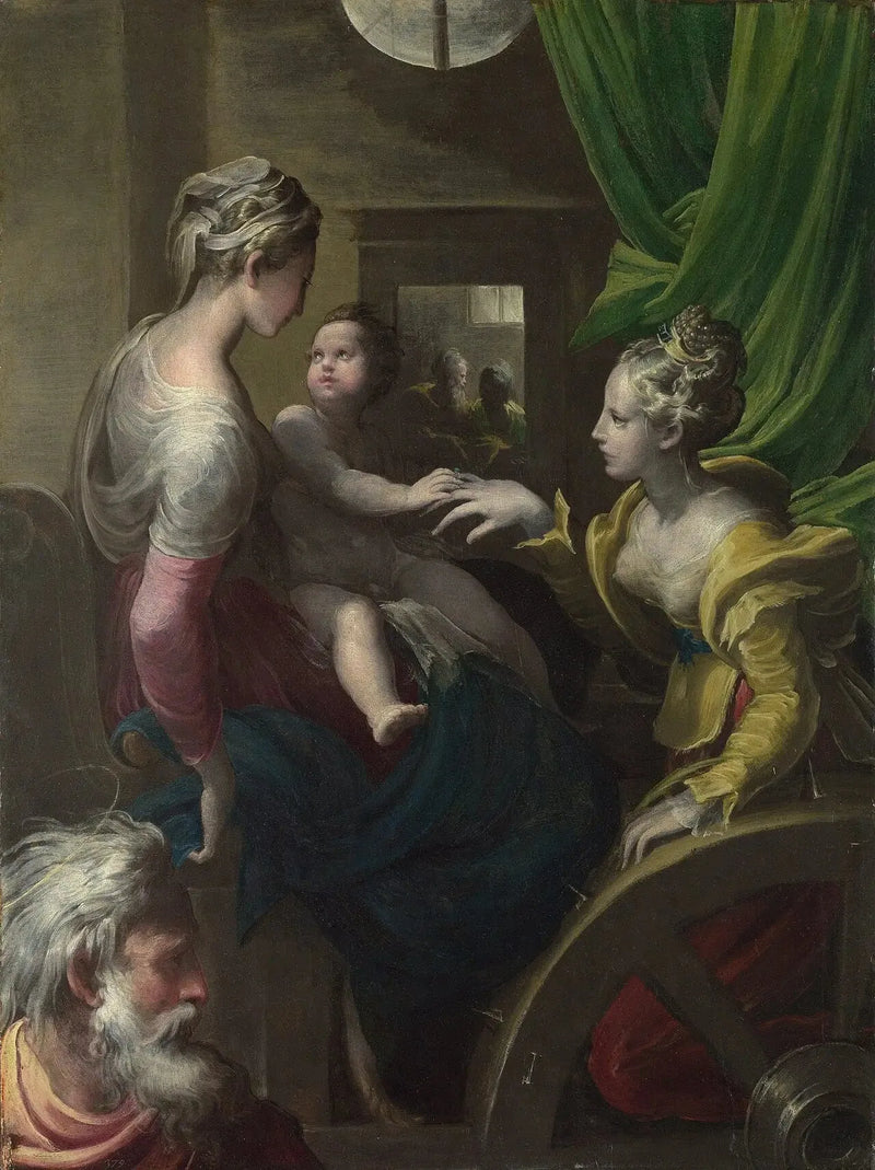 Den mystiske ægteskab af Sankt Katharina - Parmigianino