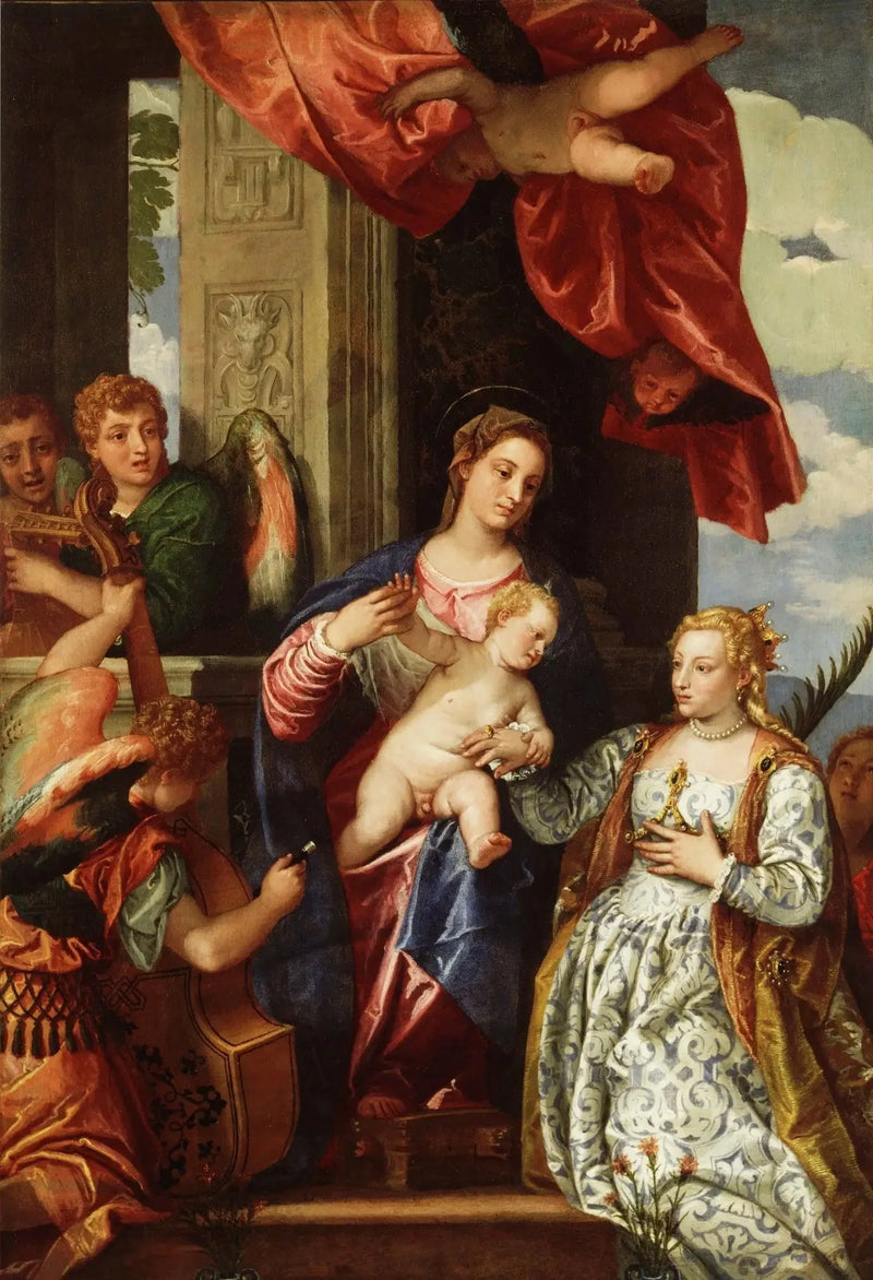 Den mystiske bryllup af Sankt Katharina. - Paul Véronèse