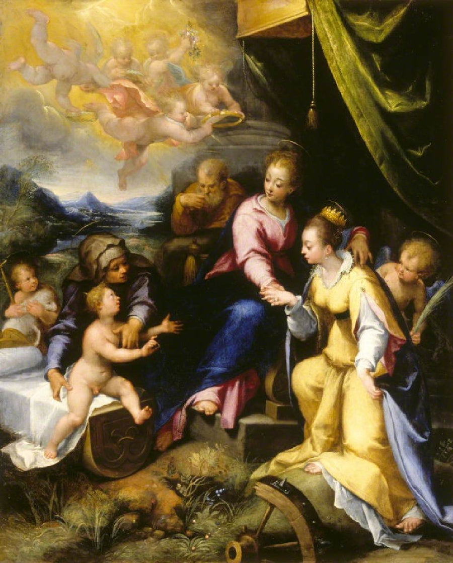 Den Mystiske Ægteskab af Sankt Katharina af Siena - Denis Calvaert