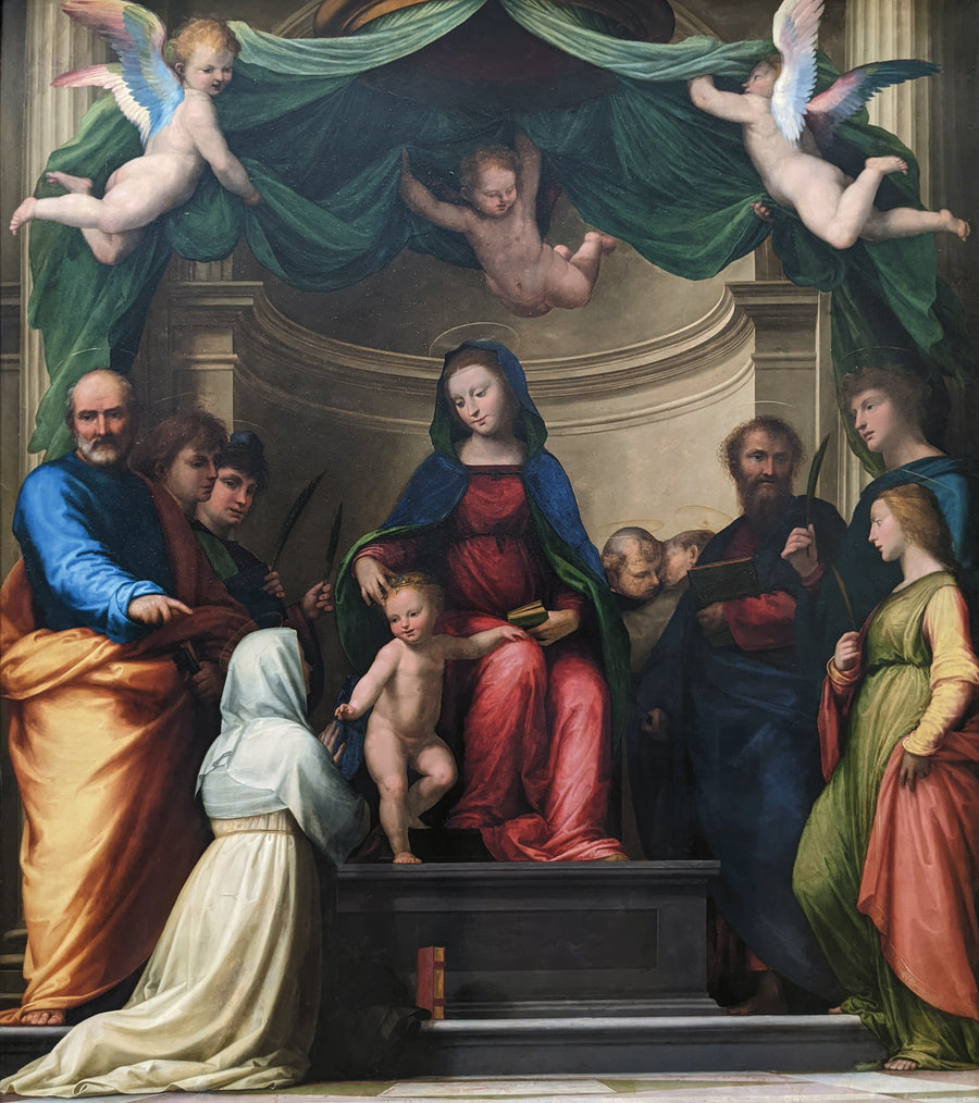 Den mystiske bryllup af Sankt Katharina af Siena - Fra Bartolomeo