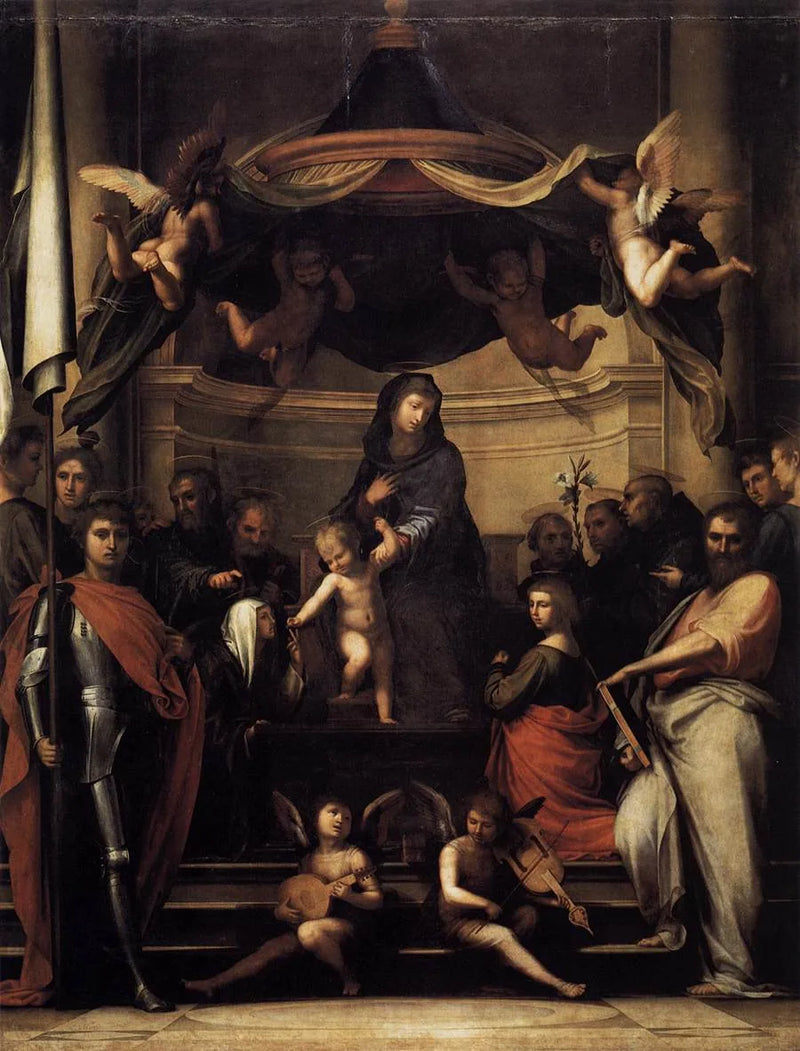 Den mystiske ægteskab af Sanne Catherine af Siena - Fra Bartolomeo