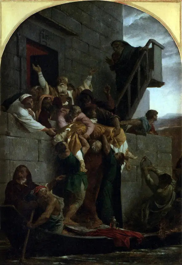 Den kristne martyr er gået ned i en båd - Alexandre Cabanel