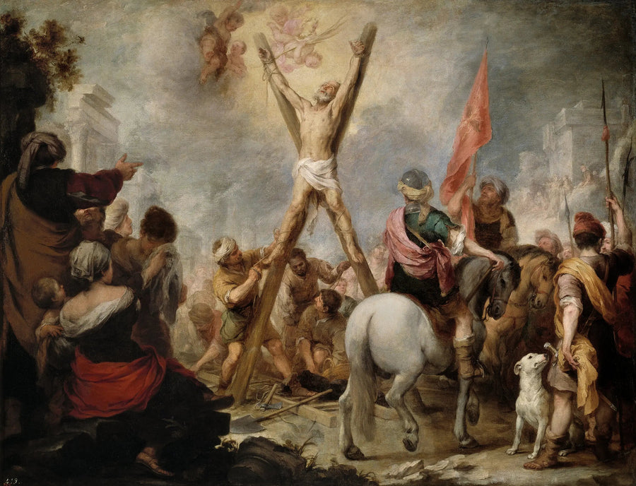 Saint Andreas' lidelse - Bartolomé Esteban Murillo