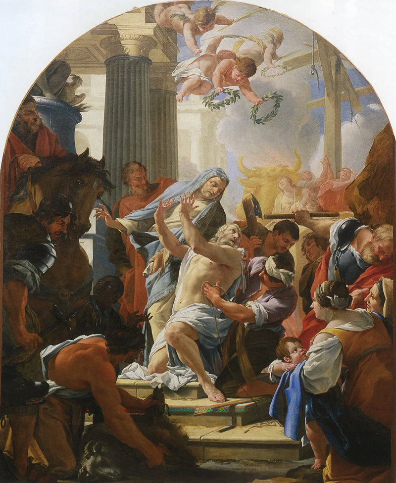 Saint Eustache'ens lidelse - Simon Vouet