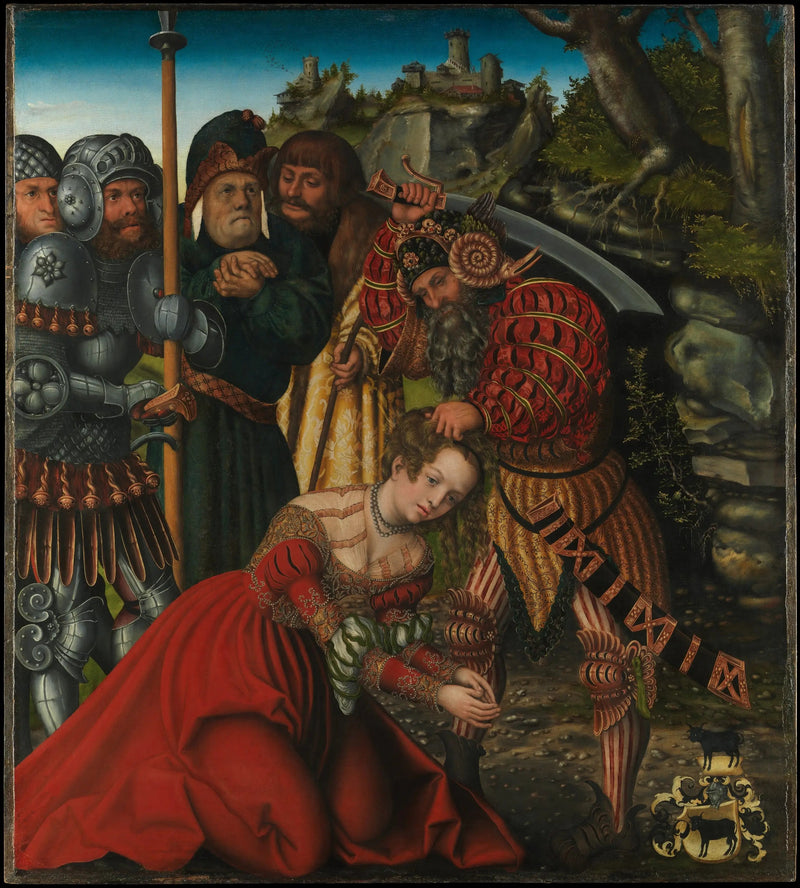 Den Hellige Barbara's Lidelse - Lucas Cranach den Ældre