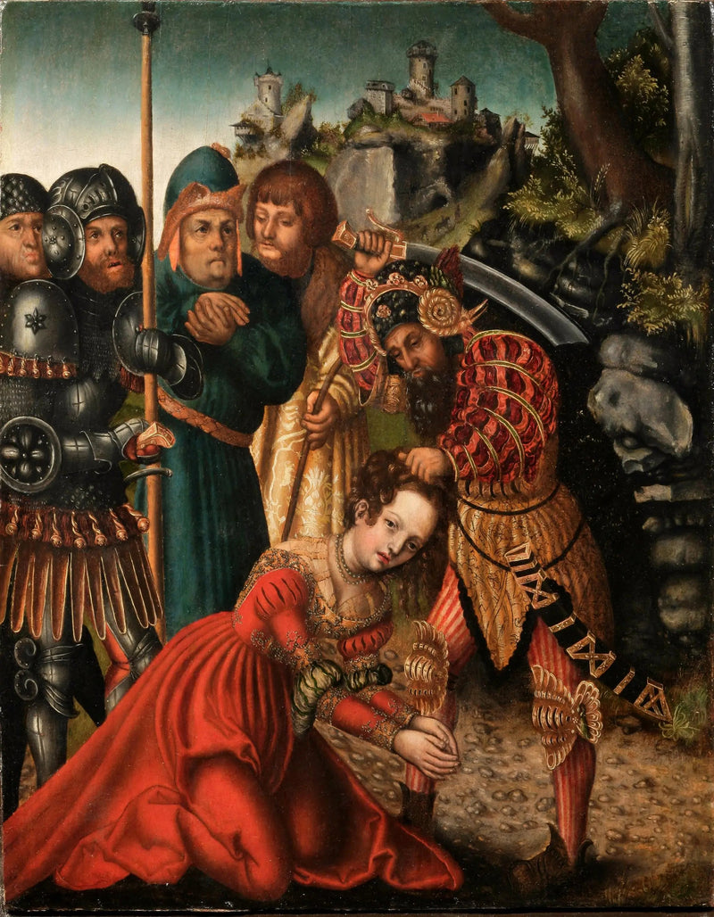 Sainte Barbra's Martyrdom - Lucas Cranach den Ældre