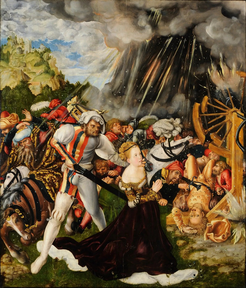 Sainte Catherine's Martyrdom - Lucas Cranach den Ældre