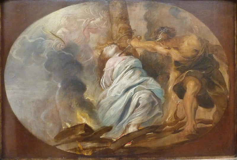 martyrdom af Santa Lucia - Peter Paul Rubens